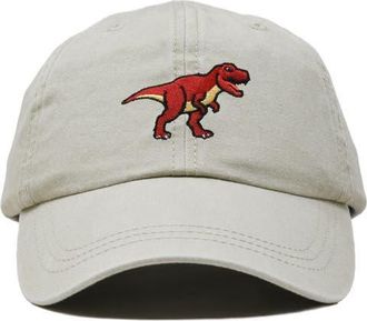 Dalix T Rex Dad Cap in Washed Stone White at Nordstrom