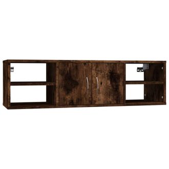 vidaXL Vidaxl - Estanter&iacute;a Pared Madera Contrachapada Roble Ahumado 102x30x29cm