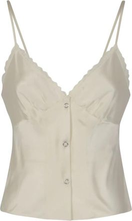 Alexander Wang Dames, Tops, Beige, Maat: 2XS Zijde