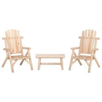 vidaXL Juego De Muebles De Jard&iacute;n 3 Piezas Madera Maciza De Abeto Vidaxl