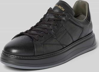 Woolrich Sneaker aus Leder mit Plateausohle in Black, Gr&ouml;&szlig;e 40