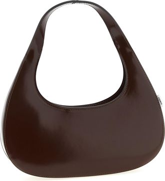 Coperni Womens Cowhide Matte Shoulder Bag Brown Cow Leather