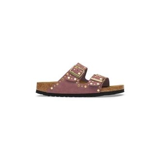 Birkenstock Arizona Rivets Suede Leather - Dames - Sandalen - Roze - 39 EU - Leer - Schoenen
