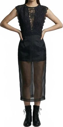 Nightcap Fleur Caletto Lace Maxi Dress In Black