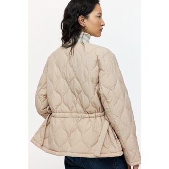 H&M Thermolite Quilted Jacket in Light Beige at Nordstrom, Size Xx-Large