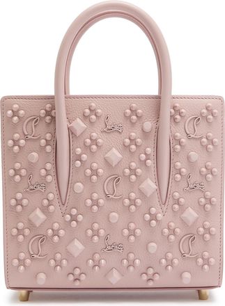 Christian Louboutin Paloma Embellished Mini Leather top Handle bag - Pink - One Size