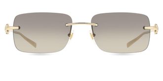 Gucci GG1703S 005 Mens Sunglasses Gold Size 55