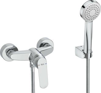 Roca Roca - Conjunto Exterior De Ducha (ducha De Mano, Flexible Y Soporte) Alfa