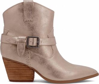 Mia Womens Clement Pointed Toe Western Boots In Gold