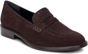 L'agence Avriel Penny Loafer in Dark Brown Suede at Nordstrom Rack, Size 6.5