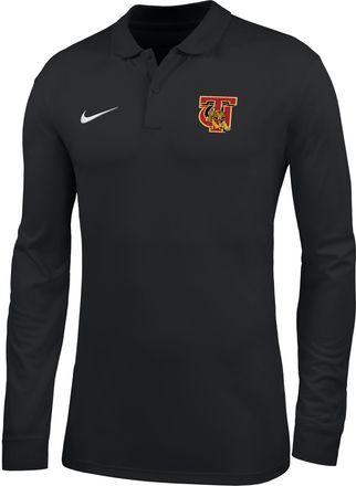 Nike Mens College (Tuskegee University) Dri-FIT Long-Sleeve Polo in Black | ZM04PYTUSU26-BLK