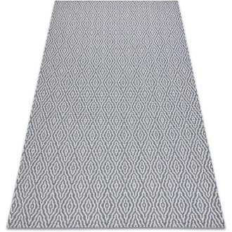 RugsX Rugsx - Alfombra Casa Eco Sisal Boho Diamantes 22084 Antracita / Crema, Alfombra Reciclada Grey 133x190 Cm