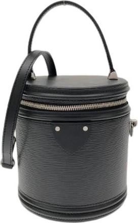 Louis Vuitton Pre-owned Epi Cannes Vanity Bag - Dames - Vintage Tas - Zwart - ONE Size - Leer - Vintage