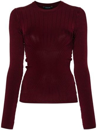 MUGLER Gebreide top - Rood