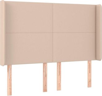 vidaXL Cabecero Con Led Cuero Sint&eacute;tico Capuchino 147x16x118/128cm Vidaxl