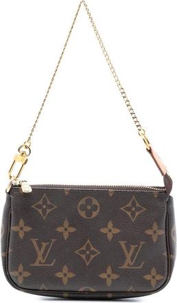 Louis Vuitton Pre-owned Handbags, female, Brown, Size: ONE SIZE Pre-owned Printed Handbag with Chain