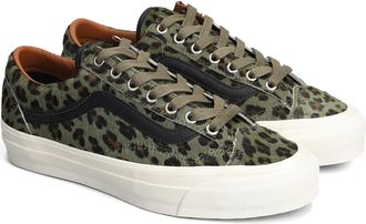 Vans Womens Sneakers Old Skool Olive Leather Trainers