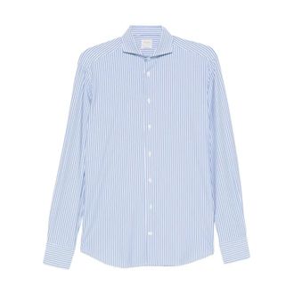 Traiano Overhemden, Heren, Blauw, S, Leer, Rossini Radical Shirt