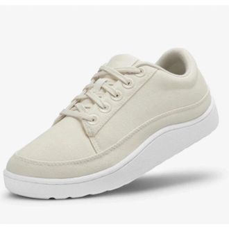 Allbirds Allbirds Pacer Sneakers Womens Beige Leather Lace Up Platform Shoes ZAP2261