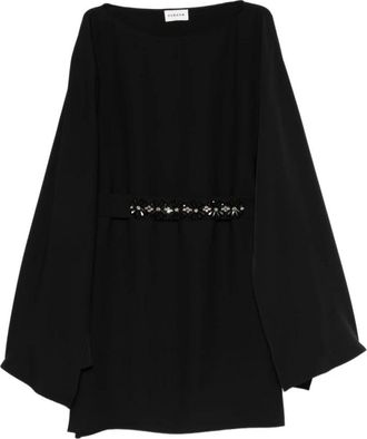 P.A.R.O.S.H. Panty Dress - Dames - Feestkleedjes - Zwart - XS - Polyester - Kleedjes