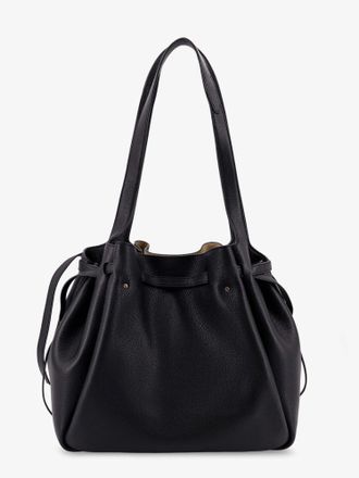Tory Burch Womens Tote Bag Romy Black Leather