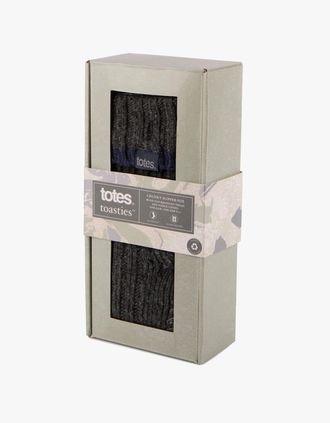 Totes Mens Totes Toasties 3252J RECYCLED CHUNKY SLIPPER SOCK Mens Thermal Socks Grey - Size: 2.5/3/3.5/4/12.5/12/11.5/10.5/11/10/15.5/15/14.5/14/13.5/13/7