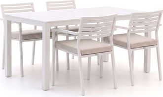 Bellagio la vita attrattiva Bellagio Rumo/Menzano 160cm dining tuinset 5-delig stapelbaar