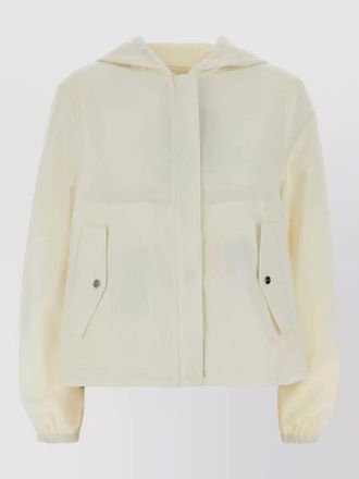 Herno jersey reversible hooded jacket elastic cuffs