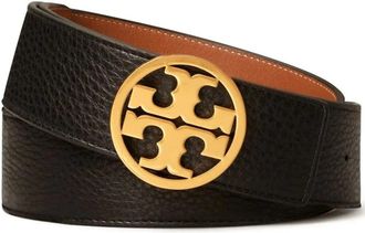 Tory Burch 1.5 inch Miller Reversible Riem - Dames - Riemen - Zwart - S - Leer - Accessoires