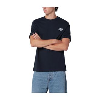 A.P.C. Camiseta Standard Rue Madame - Tops - Hombre - Azul - XS