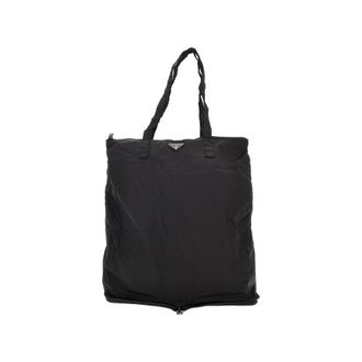 Prada Re-Nylon and leather packable tote bag Woman One Size