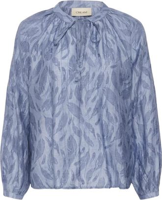 Cream Blouses & Shirts - Dames - Blouses - Blauw - S - Overhemden