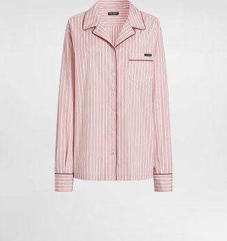 Dolce & Gabbana Striped Poplin Shirt - Woman Shirts And Tops Multicolor 38