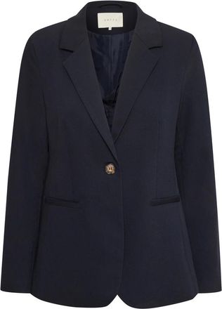 Kaffe Midnight Marine Blazer Jas - Dames - Blazers - Blauw - XS - Polyester - Jassen