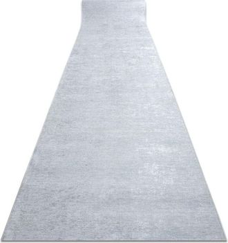RugsX Runner anti-slip LOTUS SMOOTH 52421 Melange grey WASHABLE 60cm grey 60x710 cm