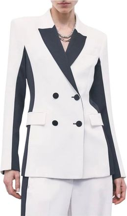 Patrizia Pepe Americana Cruzada - Jackets - Mujer - Blanco - L