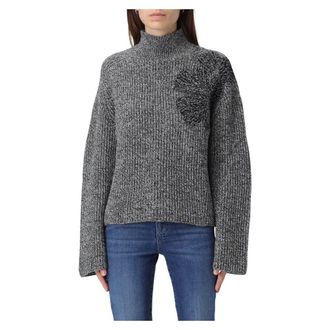 Liu Jo Truien & Vesten, Dames, Grijs, S, Stijlvolle Sweaters voor Vrouwen