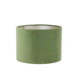 Light & Living Pantalla De L&aacute;mpara - Velours - Verde - Textil - - Light&living