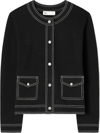 Tory Burch Cardigan con tasche - Nero
