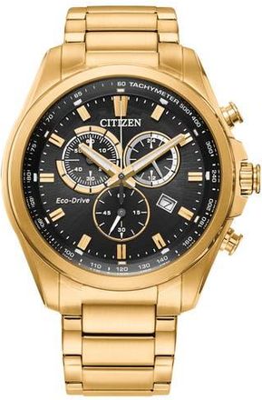 Citizen Chronograph Bracelet Watch, 43mm in Gold at Nordstrom Rack