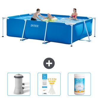 Intex Piscina Con Estructura Rectangular - 300x200x75 Cm - 6-piezas Scb73