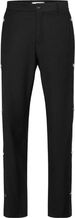 Philipp Plein Losvallende broek met inzetten Monogram - Heren - Wijde Broeken - Zwart - S - Katoen - Broeken