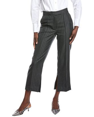 SIMKHAI Vera Straight Leg Crop Wool-Blend Pant