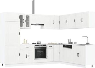 vidaXL Vidaxl - Mueble De Cocina Lucca Blanco 14 Piezas Madera Contrachapada
