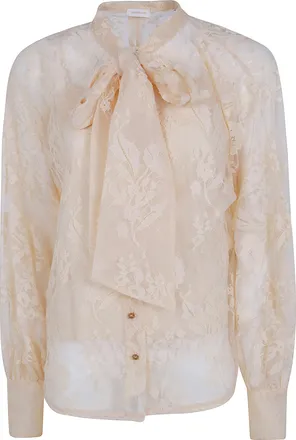 Zimmermann Shirt Lace Valiant Lace Pussybow Blouse
