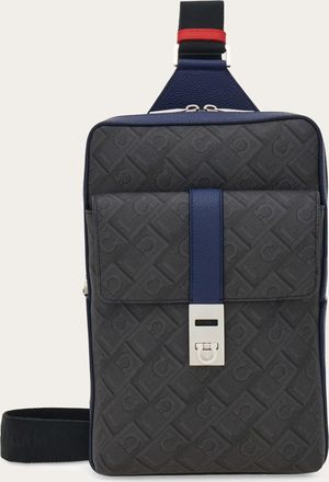Ferragamo Men Single-strap backpack - Citymatch Capsule Blue