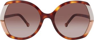 Carolina Herrera Brown Gradient Butterfly Ladies Sunglasses CH 0051/S 0C1H/HA 58