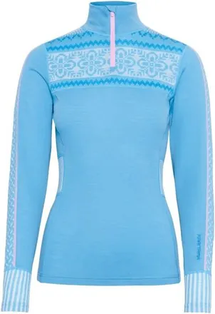 Kari Traa Ines Half Zip Merinounterw&auml;sche f&uuml;r Damen | blau
