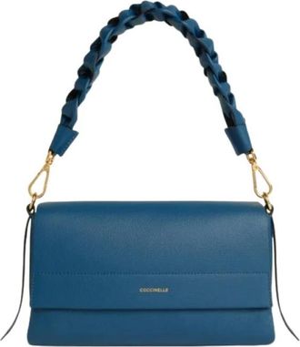 Coccinelle Shoulder Bags, female, Blue, Size: ONE SIZE Boheme Small