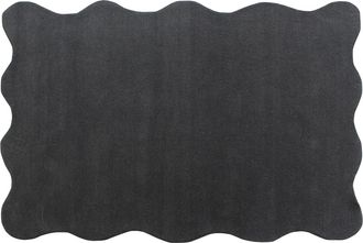 Vente-Unique Tappeto Taftato 100% Lana 160 X 230 Cm Grigio Antracite 2100g/m&sup2; - Merone